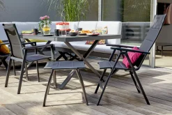 OUTDOOR Gartenhocker grau