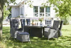 OUTDOOR Gartenhocker grau