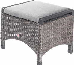 OUTDOOR Gartenhocker grau