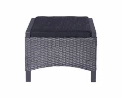 OUTDOOR Gartenhocker grau