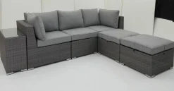 OUTDOOR Gartenhocker grau