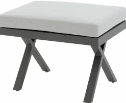 OUTDOOR Gartenhocker/Beistelltisch grau