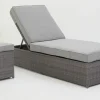 OUTDOOR Gartenhocker/Tisch klein grau