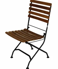 OUTDOOR Garten-Klappstuhl schwarzbeige