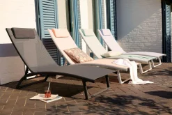 OUTDOOR Gartenliege grünweiß