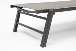 OUTDOOR Gartenliege Klappbar grausilberfarben