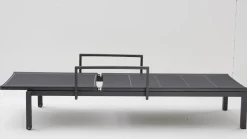 OUTDOOR Gartenliege/Sonnenliege Alu grau