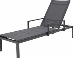 OUTDOOR Gartenliege/Sonnenliege Alu grau