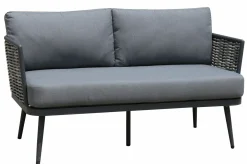 OUTDOOR Gartenlounge Alu 4-teilig braun