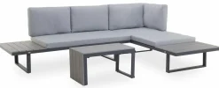 OUTDOOR Gartenlounge Alu/Polywood grau