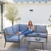 OUTDOOR Gartenlounge Eckset 3-teilig