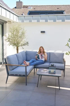 OUTDOOR Gartenlounge Eckset 3-teilig