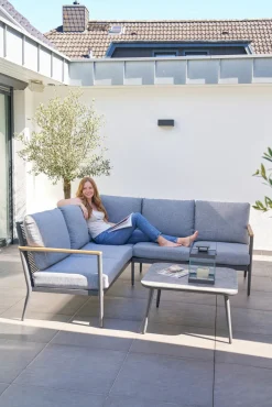 OUTDOOR Gartenlounge Eckset 3-teilig