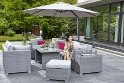 OUTDOOR Gartenlounge Mitteltisch grau