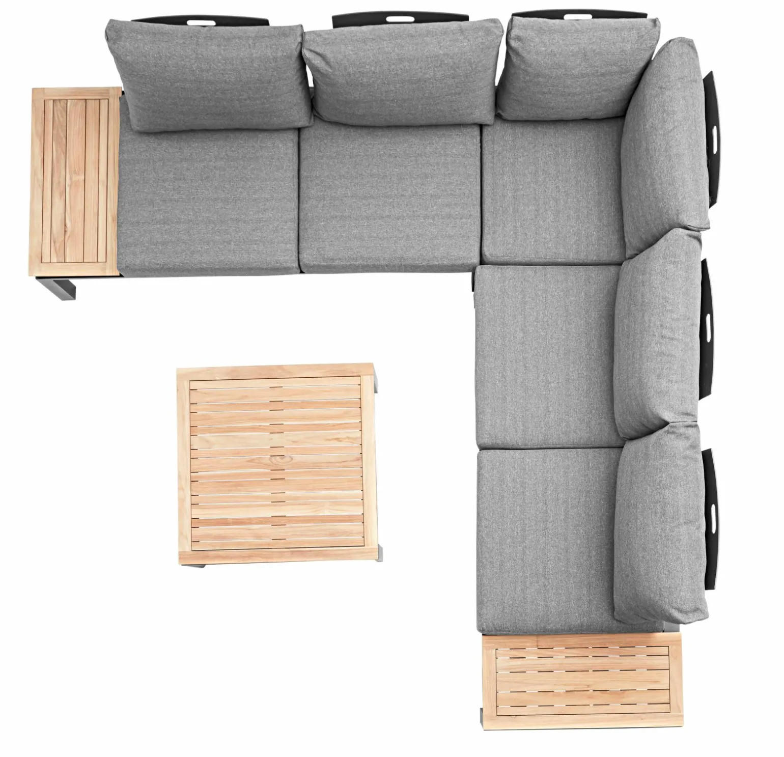 OUTDOOR Gartenlounge Outdoor Teakholz braungrau