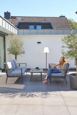 OUTDOOR Gartenlounge Set 4-teilig grau