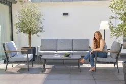 OUTDOOR Gartenlounge Set 4-teilig grau