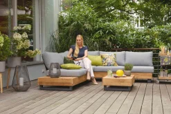 OUTDOOR Gartenlounge Set Teak massiv braun