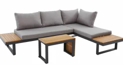 OUTDOOR Gartenlounge variabel stellbar braungrau