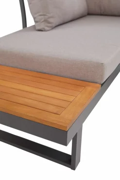 OUTDOOR Gartenlounge variabel stellbar braungrau