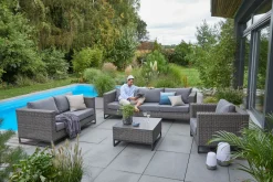 OUTDOOR Garten-Loungesessel braungrau