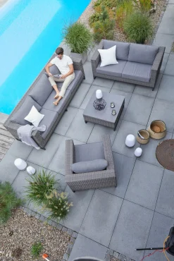 OUTDOOR Garten-Loungesessel braungrau
