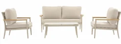 OUTDOOR Gartenlounge-Set 4 tlg. beige