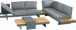 OUTDOOR Gartenlounge-Set 4 tlg. braungrau