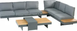 OUTDOOR Gartenlounge-Set 4 tlg. braungrau