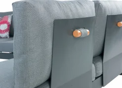 OUTDOOR Gartenlounge-Set 4 tlg. braungrau