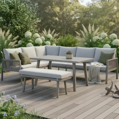 OUTDOOR Garten-Loungeset braunbeige