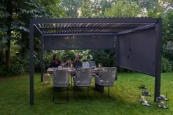 OUTDOOR Gartenpergola 3x3m Anthrazit grau