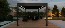 OUTDOOR Gartenpergola 3x3m Anthrazit grau