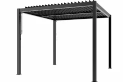 OUTDOOR Gartenpergola 3x3m Anthrazit grau