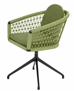 OUTDOOR Gartensessel drehbar Rope grau