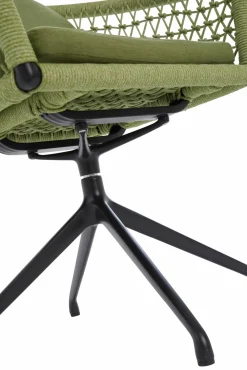 OUTDOOR Gartensessel drehbar Rope grau