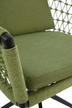 OUTDOOR Gartensessel drehbar Rope grau