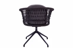 OUTDOOR Gartensessel drehbar Rope grau