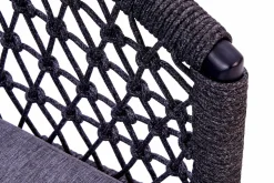 OUTDOOR Gartensessel drehbar Rope grau