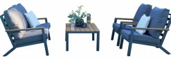 OUTDOOR Garten-Set 4 tlg. grau