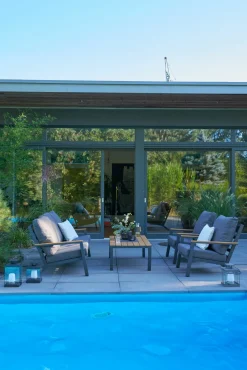 OUTDOOR Garten-Set 4 tlg. grau