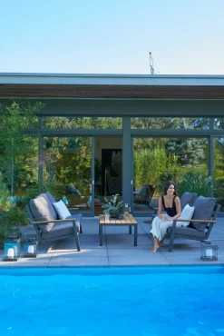 OUTDOOR Garten-Set 4 tlg. grau