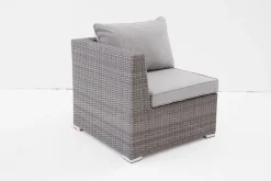 OUTDOOR Gartensofa Eckelement grau