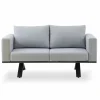 OUTDOOR Gartensofa grauweiß