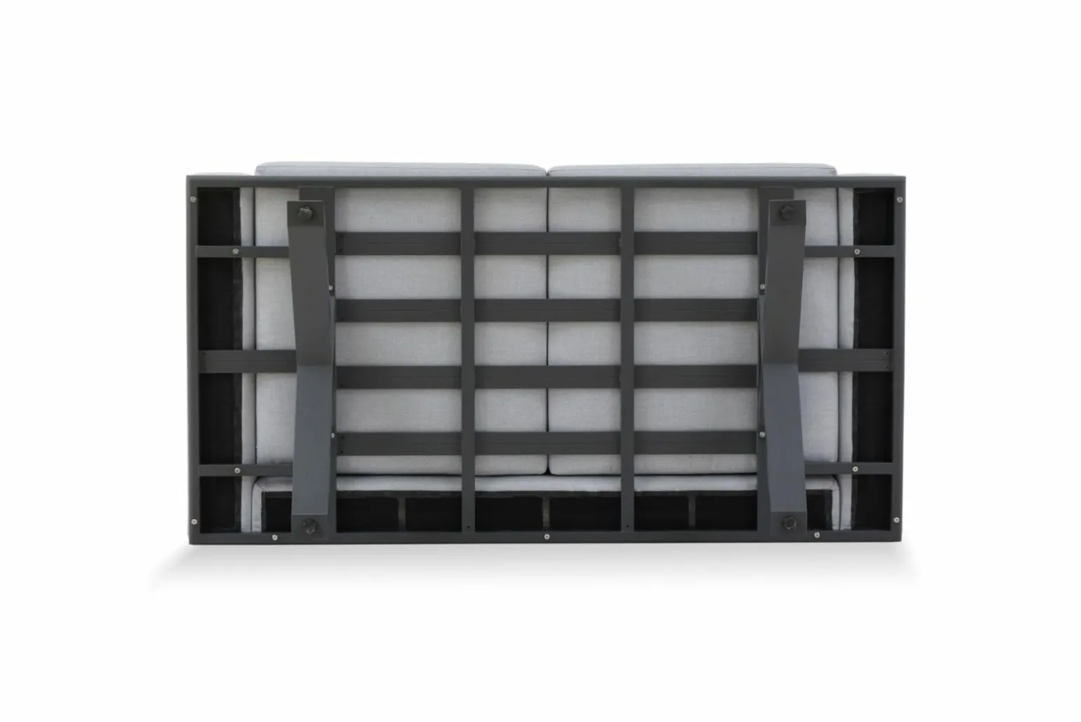 OUTDOOR Gartensofa grauweiß