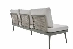 OUTDOOR Gartensofa links grünweißbeige