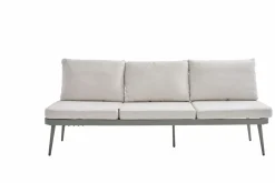 OUTDOOR Gartensofa links grünweißbeige