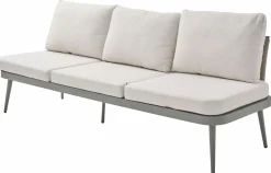 OUTDOOR Gartensofa links grünweißbeige