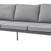 OUTDOOR Gartensofa rechts grau