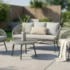 OUTDOOR Gartensofa- Set 4 tlg. grau